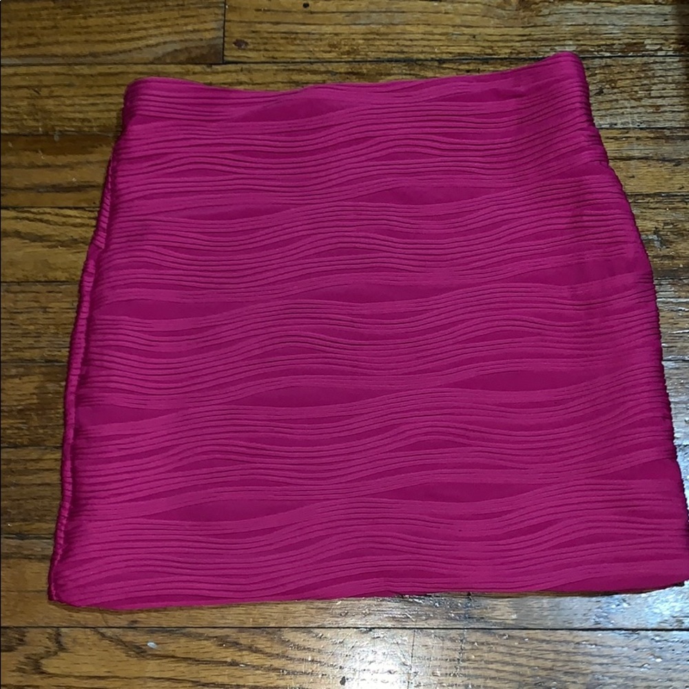 Pink mini skirt